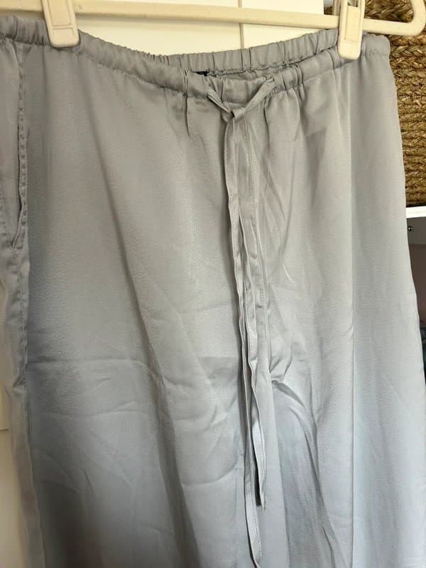 ASOS ASOS silver wide leg trousers