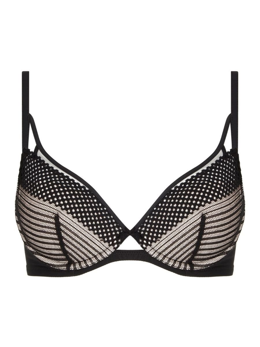 Chantelle Chantelle Women's Play Plunge T-Shirt Bra in Black - 4
