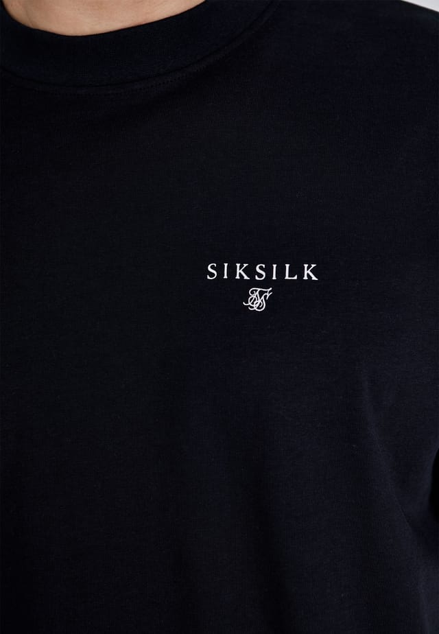 SikSilk SikSilk Men's Oversized T-Shirt in Black - 2