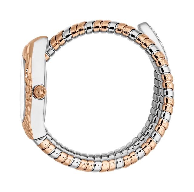 Just Cavalli Just Cavalli Women's Snake Two Tone Silver & Rose Gold Color Silver dial Two Toned Watch - 3