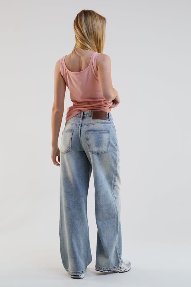 BCouture BCouture Women's Wide Leg Jeans in Light Blue - 3