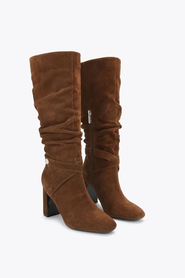Carvela Carvela Women's 'Jackpot Slouch Knee' Suede Boots in Brown - 2