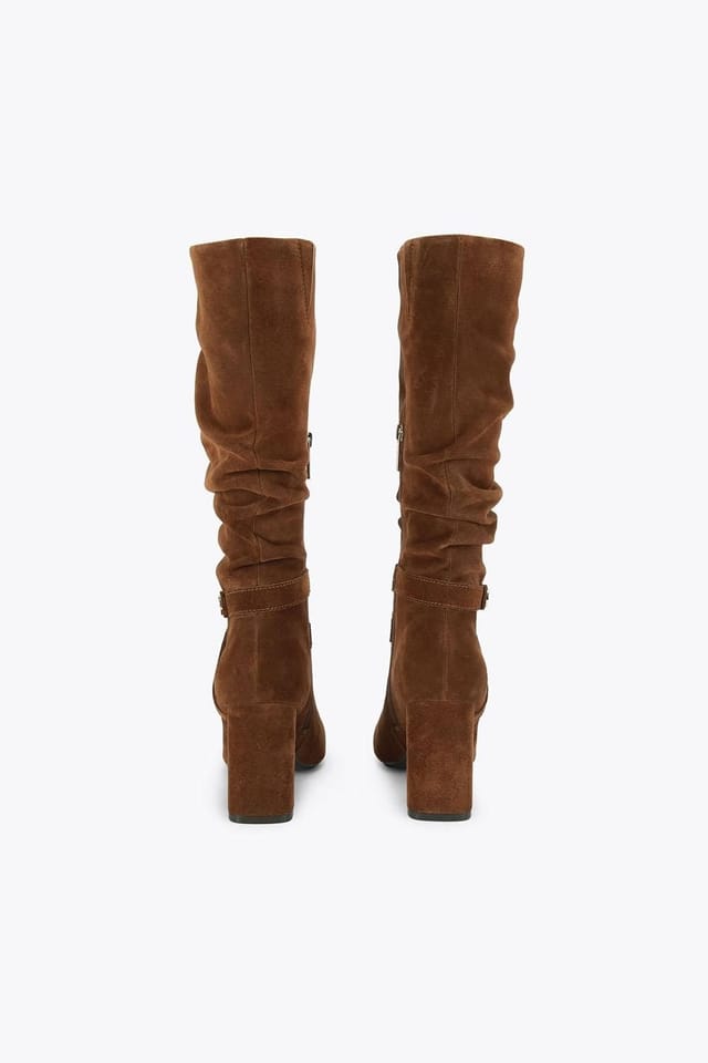 Carvela Carvela Women's 'Jackpot Slouch Knee' Suede Boots in Brown - 3