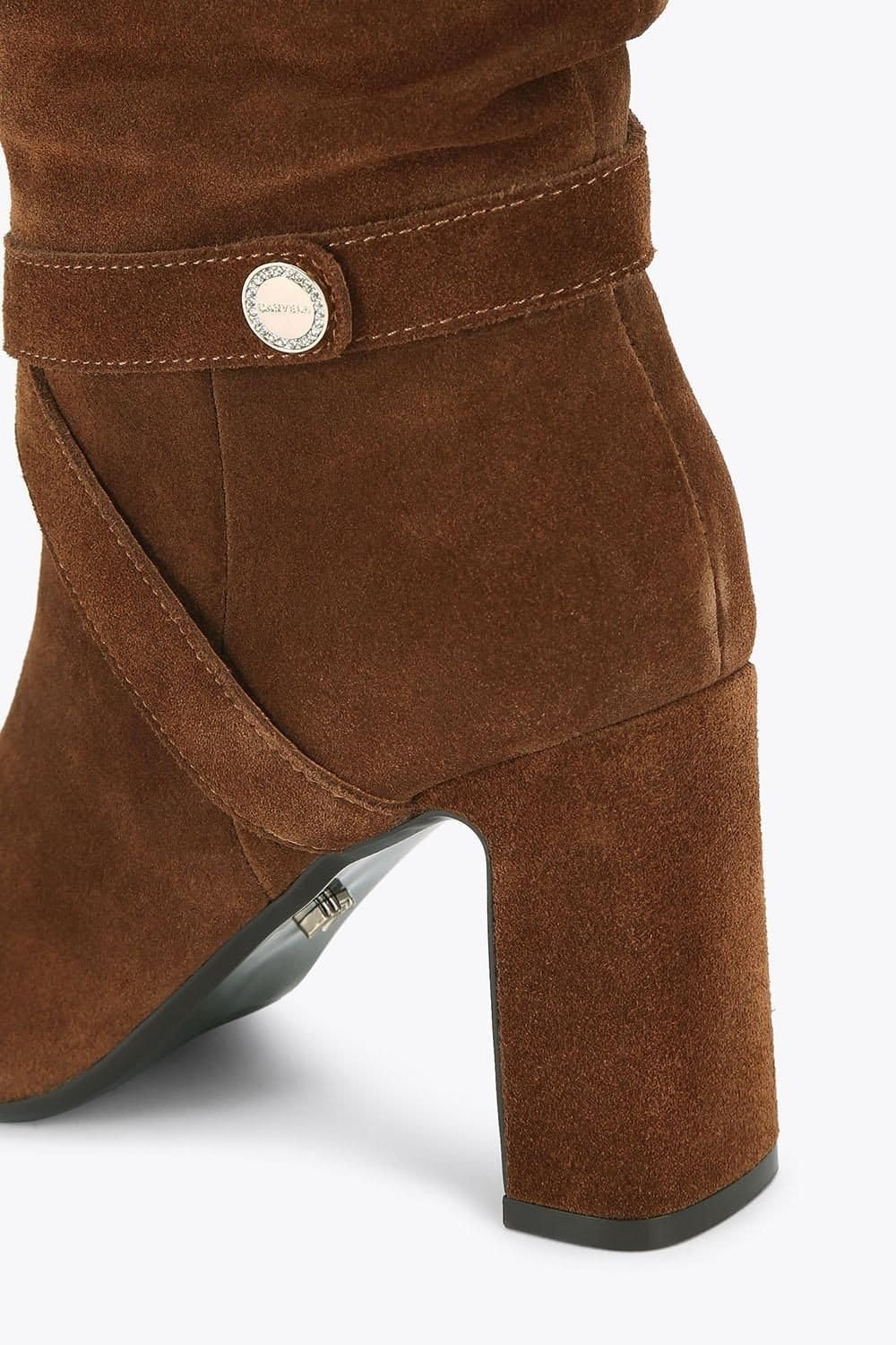 Carvela Carvela Women's 'Jackpot Slouch Knee' Suede Boots in Brown - 4