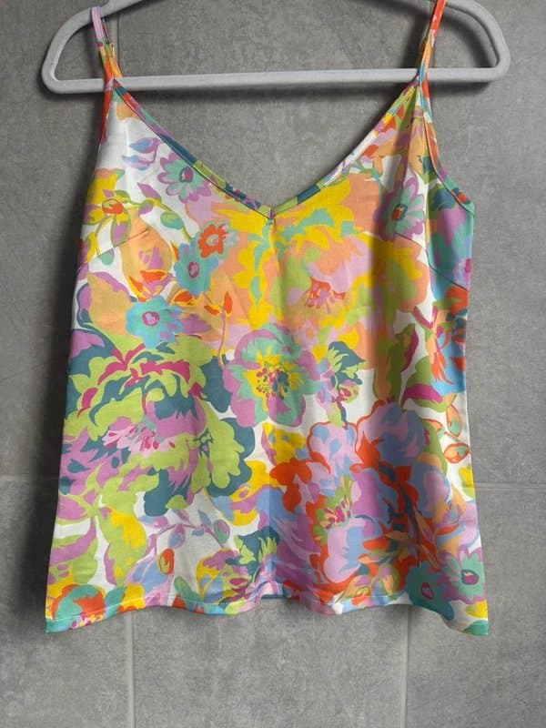 Never Fully Dressed Colorful satin Cami UK 6-8