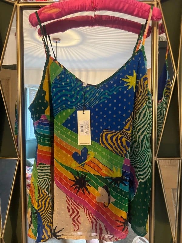 Never Fully Dressed Multi Electric Abstract Cami Top