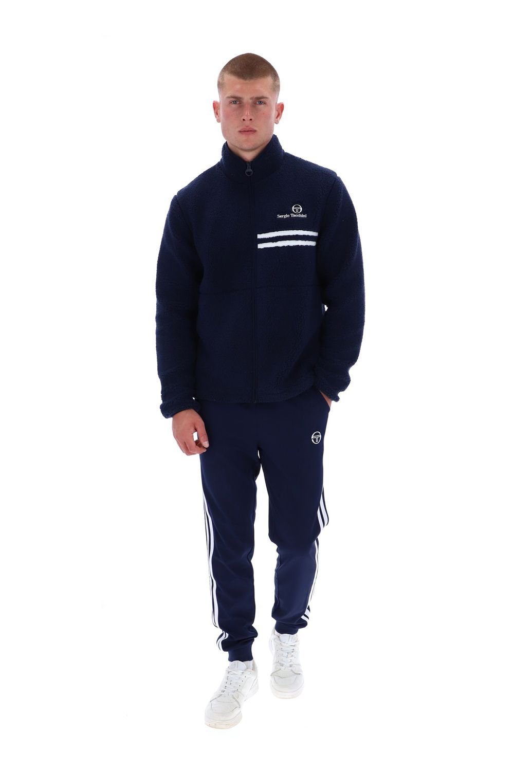 Sergio Tacchini Sergio Tacchini Men's New Sup-Mac Flc Maritime Blue/White in Blue - 3