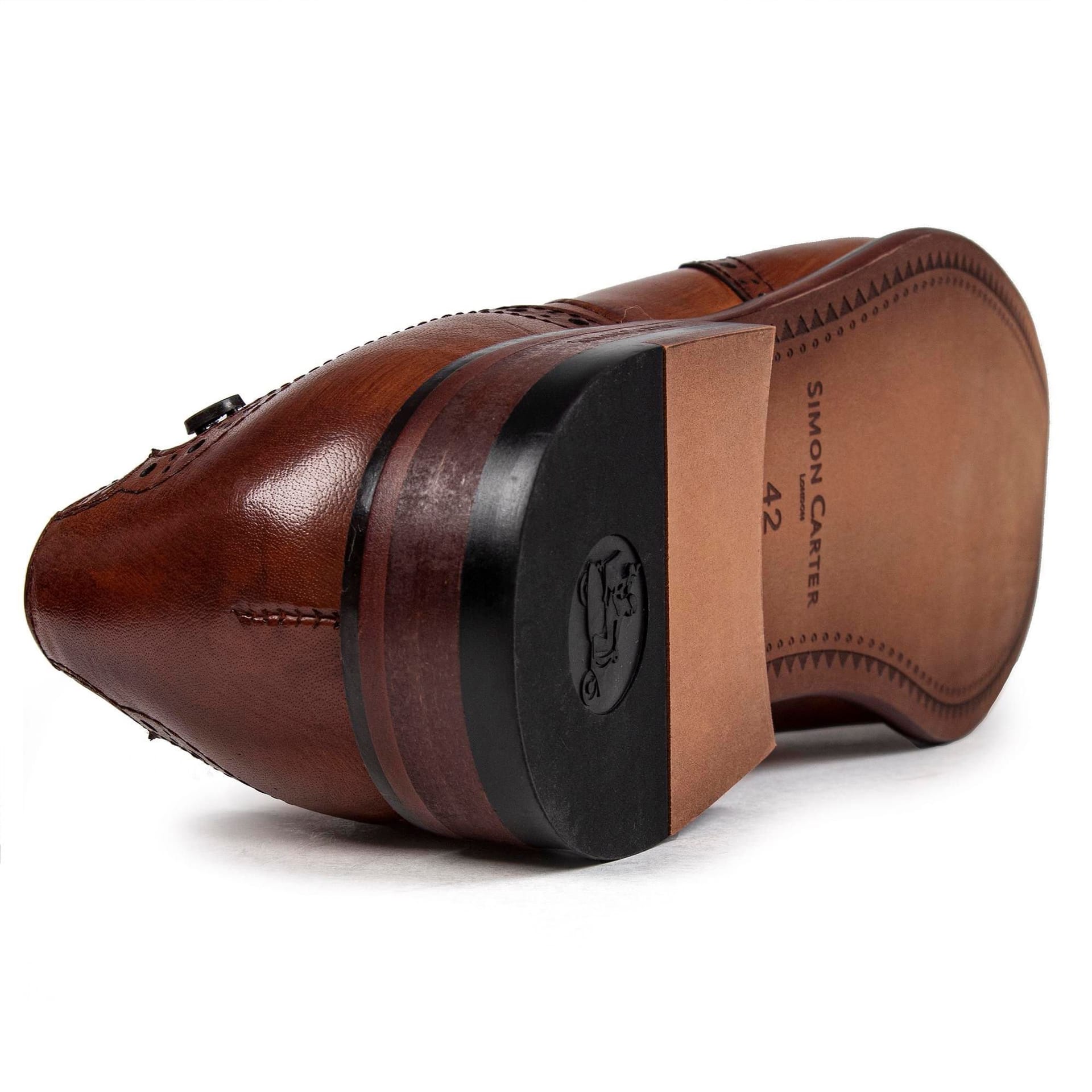 Simon Carter SIMON CARTER Men's Beagle Shoes in Tan - 4