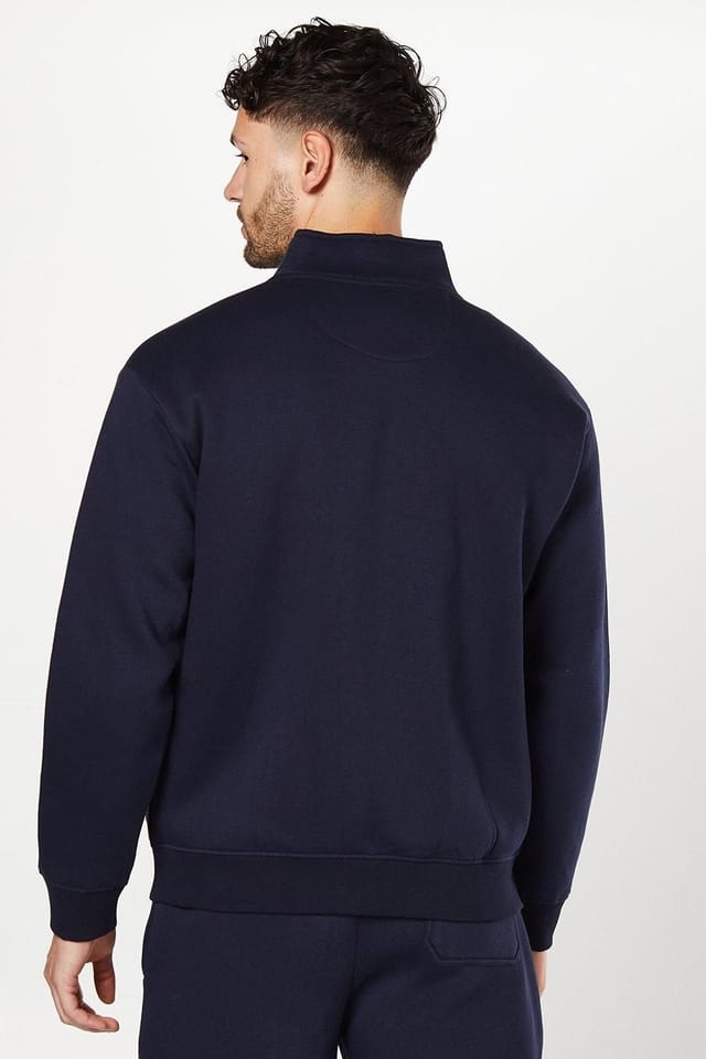 Burton Burton Men's Zip Through Jersey Bomber in Navy - 3