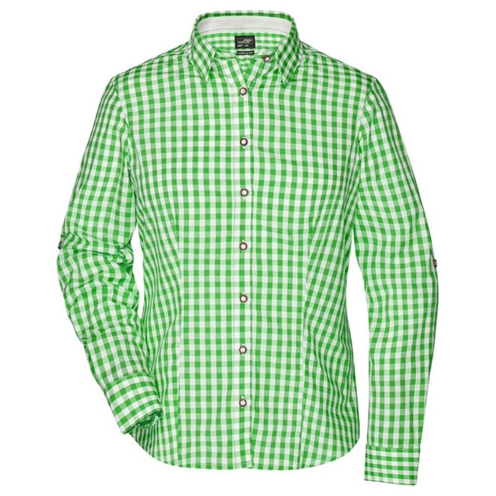 James and Nicholson James and Nicholson Women's Traditional Shirt in Green
