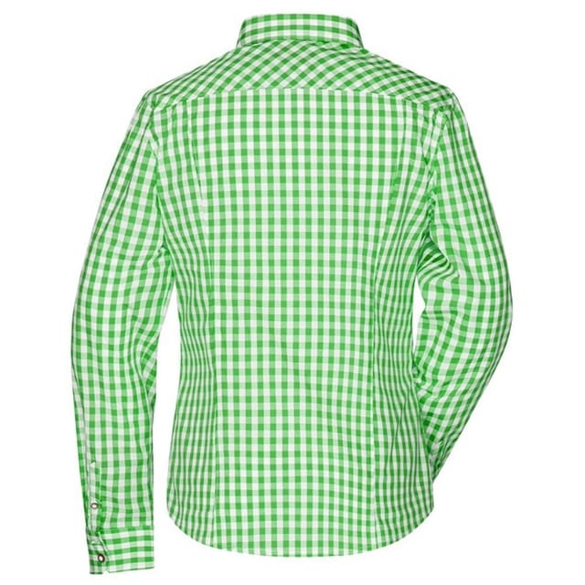 James and Nicholson James and Nicholson Women's Traditional Shirt in Green - 2