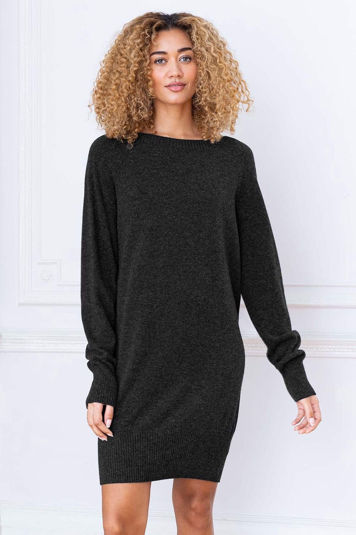 Celtic & Co Celtic & Co Women's Supersoft Slouch Dress in Dark Grey - 3