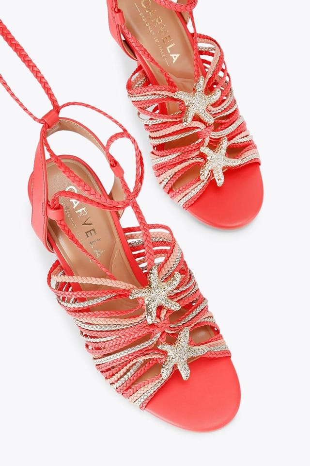 Carvela Carvela Women's 'Marina High Tie' Heels in Orange - 2