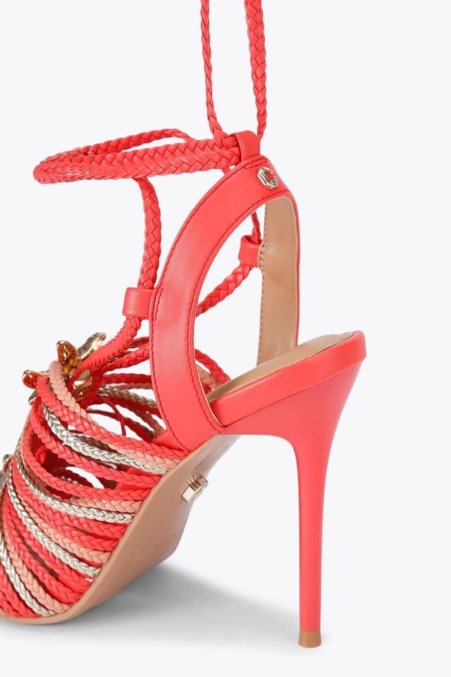 Carvela Carvela Women's 'Marina High Tie' Heels in Orange - 3