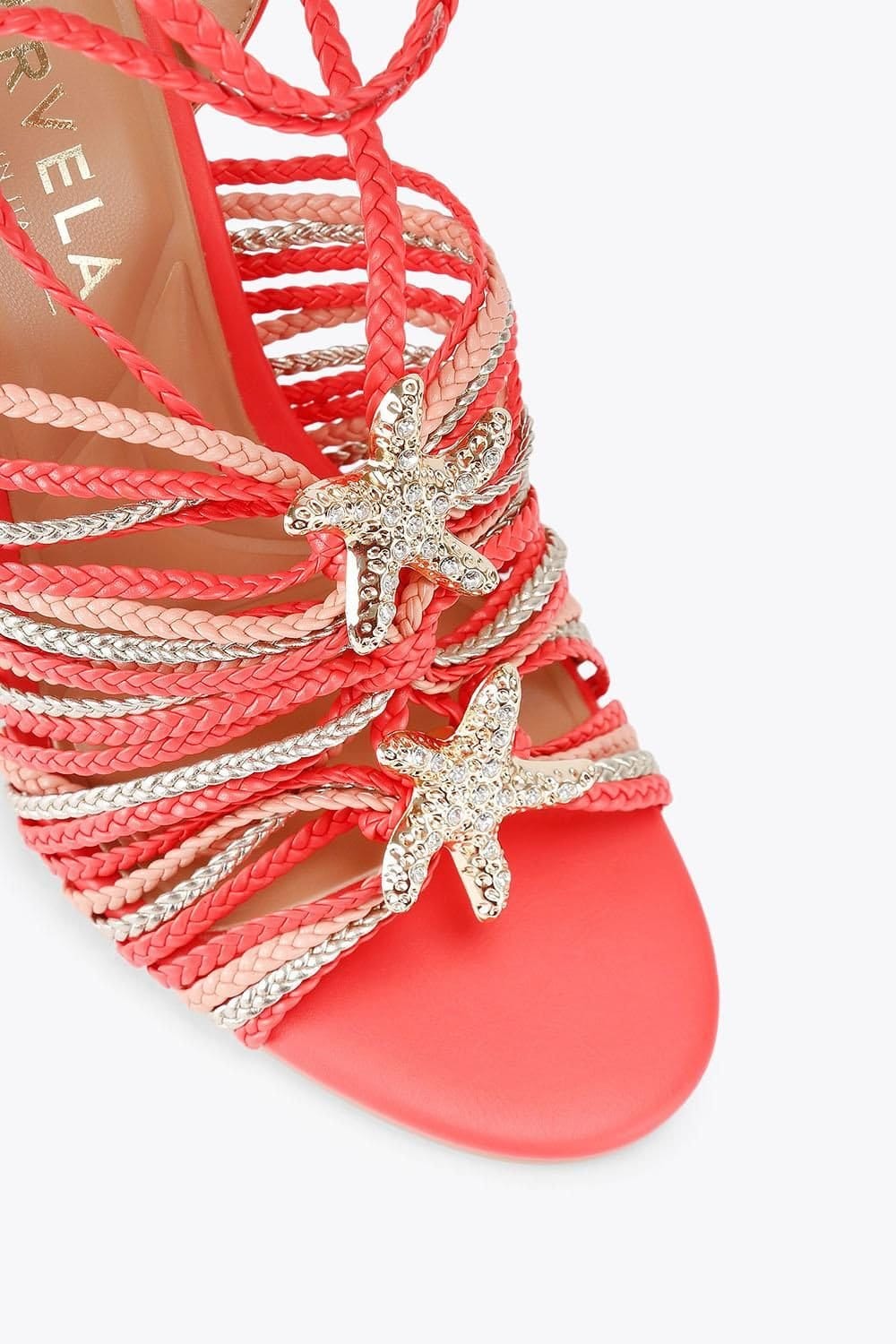 Carvela Carvela Women's 'Marina High Tie' Heels in Orange - 4