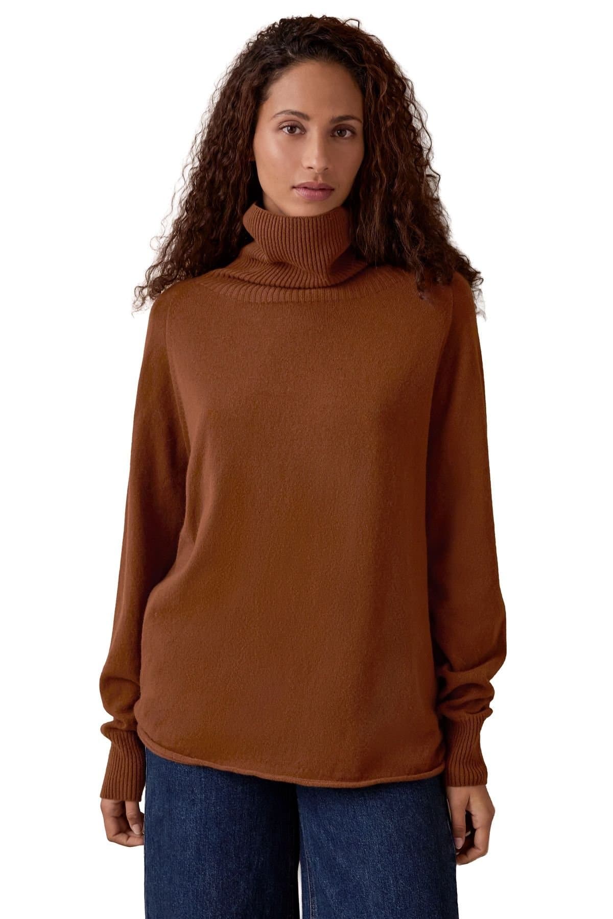 Celtic & Co Celtic & Co Walnut Turtle Neck Sweater