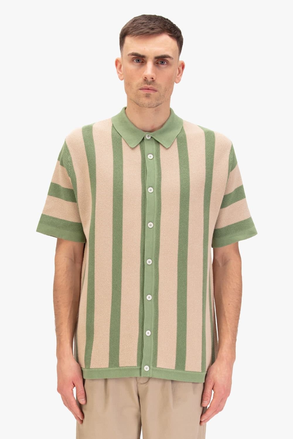Luke 1977 Luke 1977 Men's Deck Knitted Shirt in Light Green