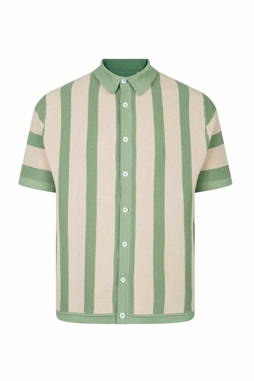 Luke 1977 Luke 1977 Men's Deck Knitted Shirt in Light Green - 4