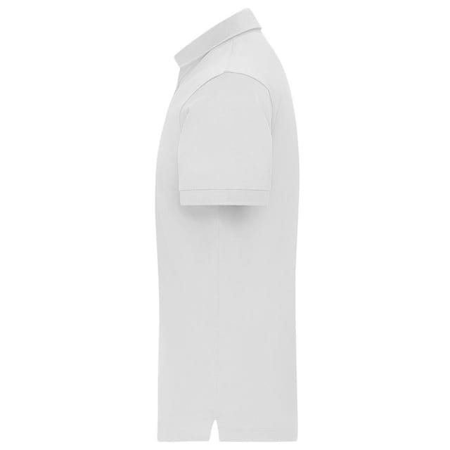 James and Nicholson James and Nicholson Men's Mercerised Cotton Regular Polo Shirt in White - 3