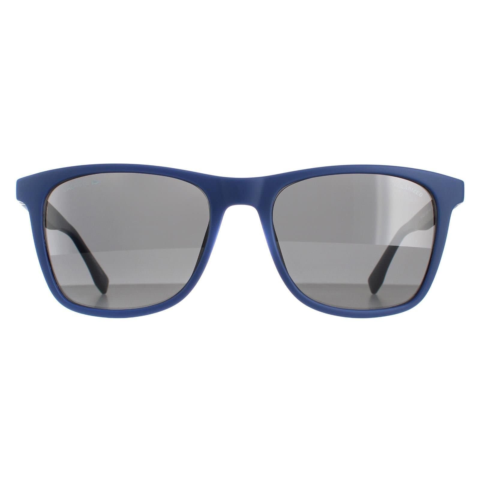 Lacoste Lacoste Men's Rectangle Matte Blue Grey Polarised L860SP