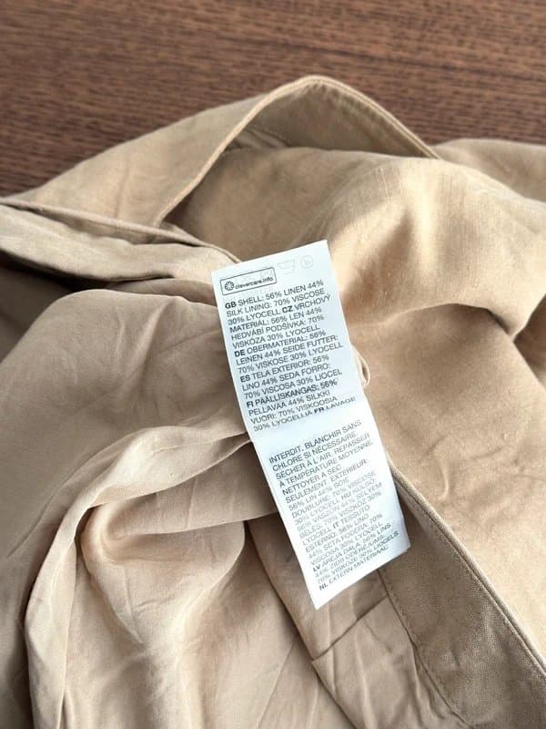 & Other Stories Women’s & Other Stories Beige Silk Linen Tie Mini Skirt UK 14 (RRP£100)