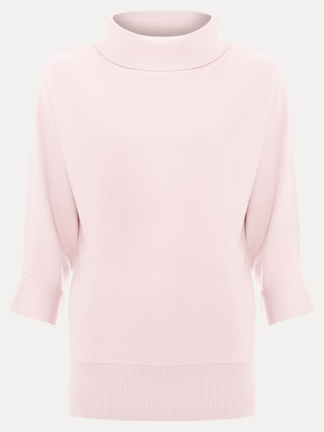 Phase Eight Phase Eight Women's Salima Knit 3/4 Sleeve Sweater in Pale Pink - 2