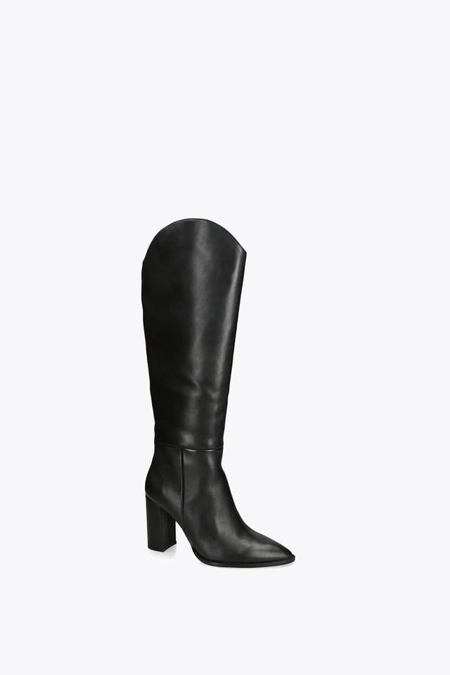 Steve Madden STEVE MADDEN Women's 'Bixby Black Leather' Leather Boots - 2