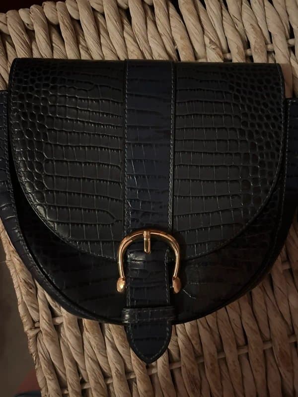 & Other Stories Blue other stories leather bag