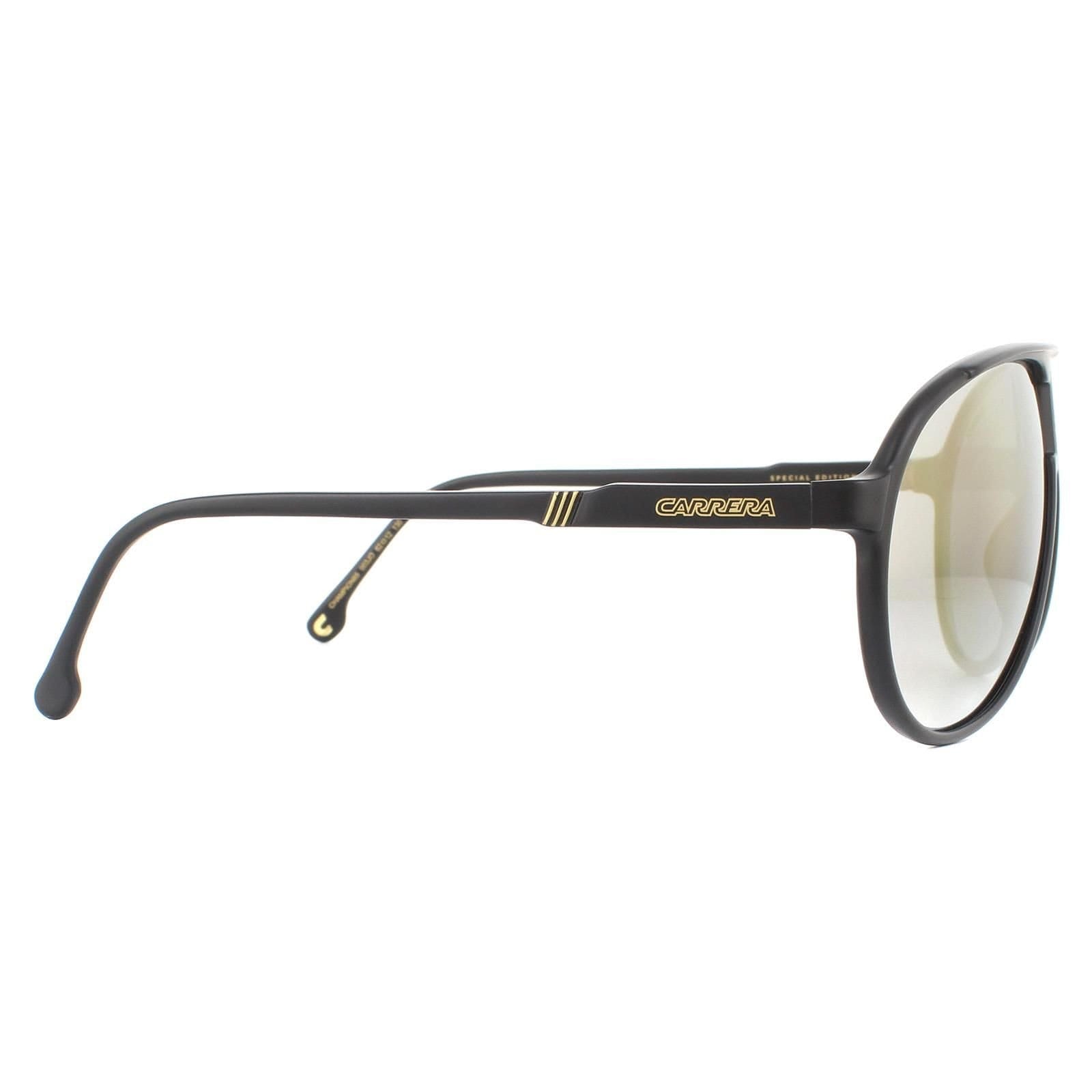 Carrera Carrera Men's Aviator Matte Black Grey Bronze Mirror Champion 65 Sunglasses - 4