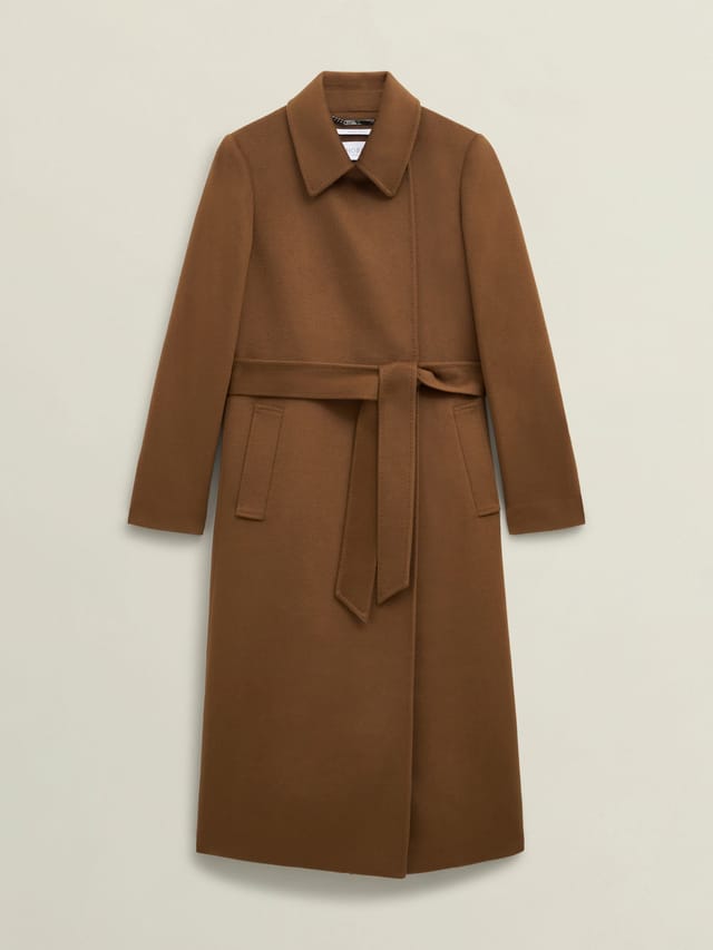 Hobbs London Hobbs London Women's Livia Coat in Chocolate - 2