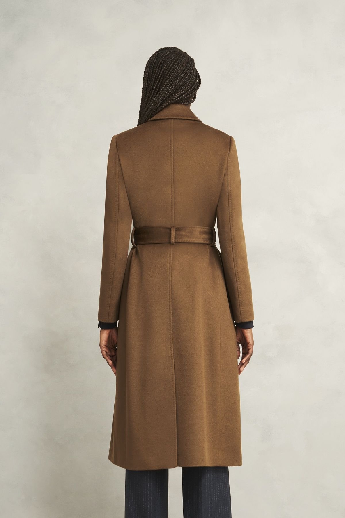 Hobbs London Hobbs London Women's Livia Coat in Chocolate - 4