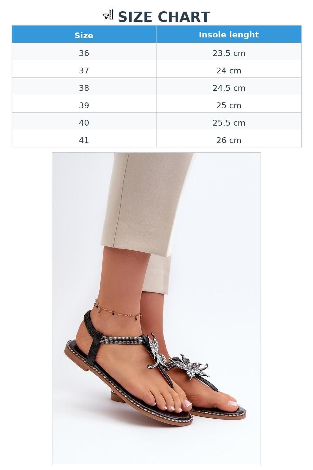 Love Lace Love Lace Women's Flat Flower Decor Sandals for Summer Days Comfort Style Everyday in Black - 4