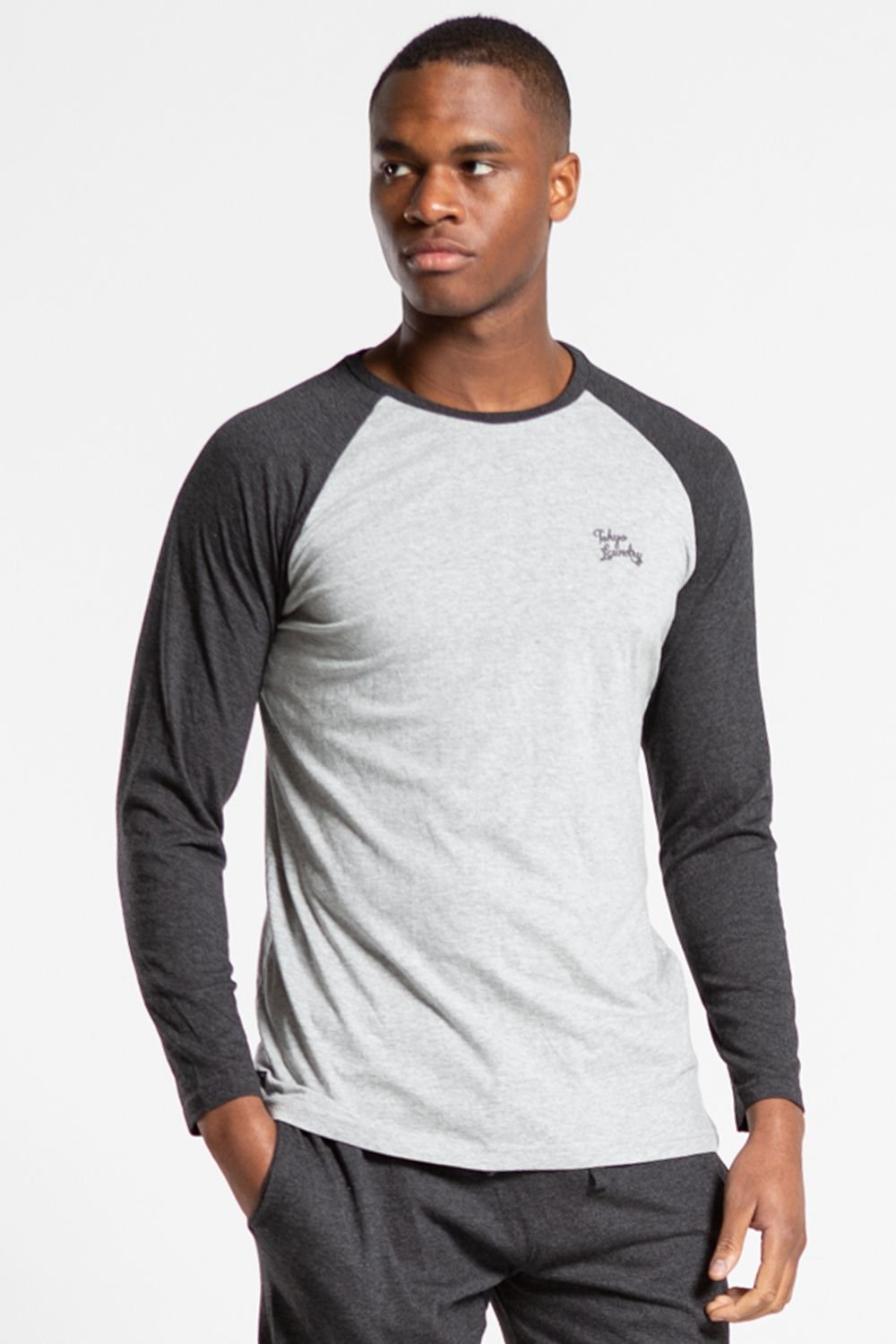 Tokyo Laundry Tokyo Laundry Men's Cotton 2-Piece Long Sleeve Top & Bottoms Pyjama Set in Light Grey - 4