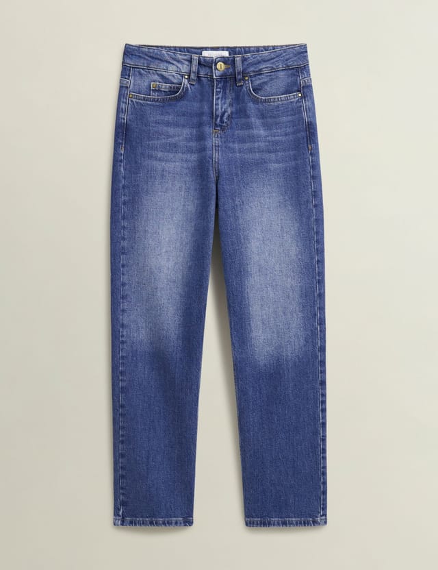 Hobbs London Hobbs London Women's Shea Straight Jeans in Mid Blue - 2