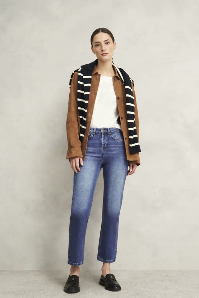 Hobbs London Hobbs London Women's Shea Straight Jeans in Mid Blue - 3