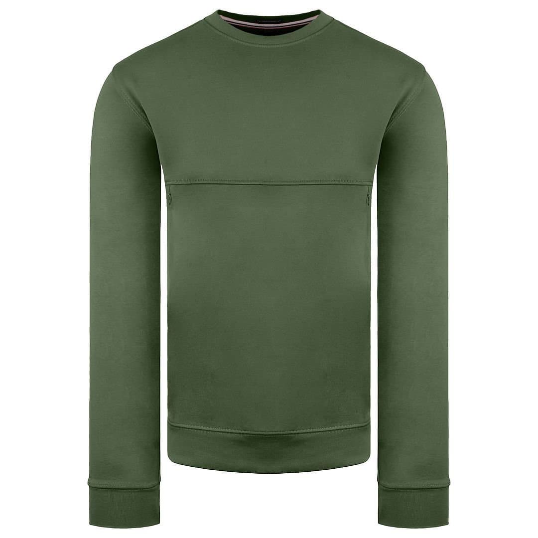 Weekend Offender Weekend Offender Men's Long Sleeve Crew Neck Asmara Green Sweater