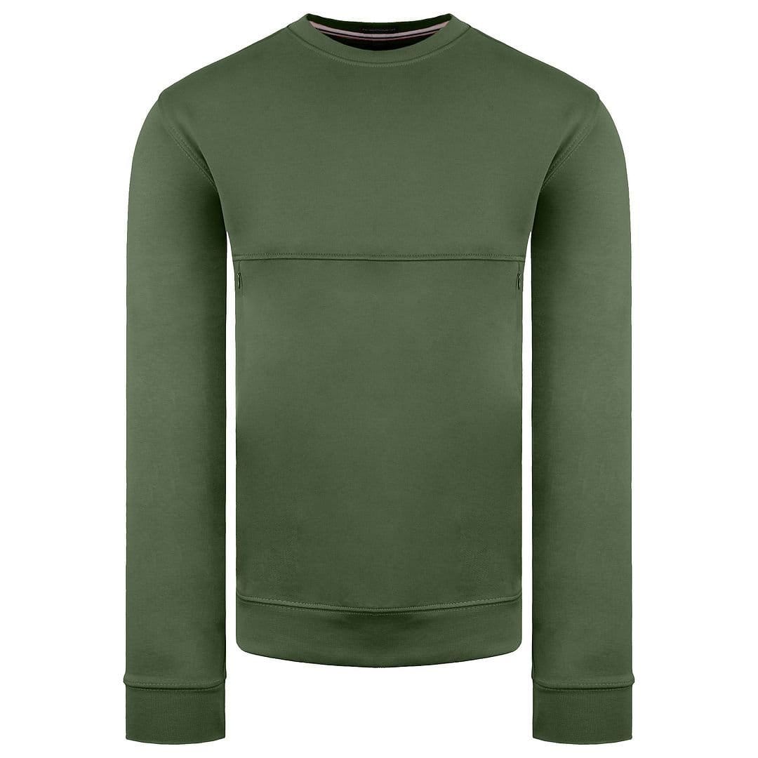 Weekend Offender Weekend Offender Men's Long Sleeve Crew Neck Asmara Green Sweater - 1
