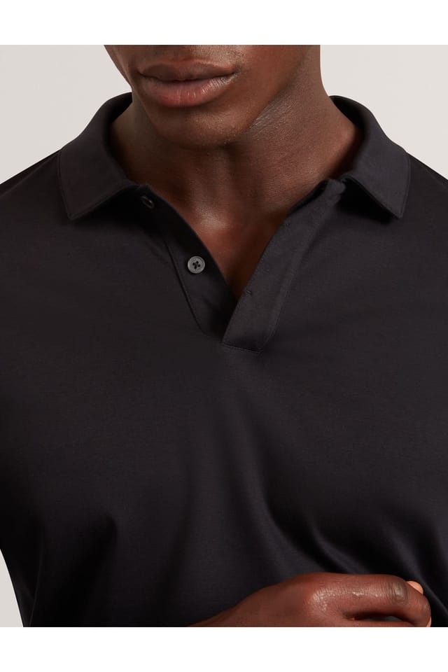 Ted Baker Ted Baker Women's IGNAC LS Regular Soft Touch Polo Black - 3