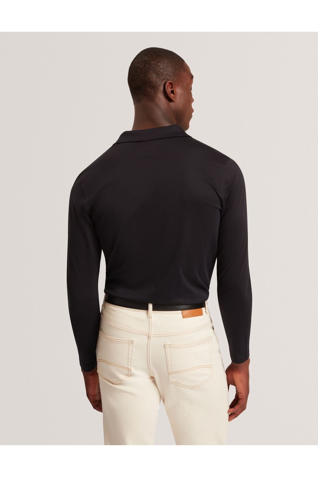 Ted Baker Ted Baker Women's IGNAC LS Regular Soft Touch Polo Black - 4
