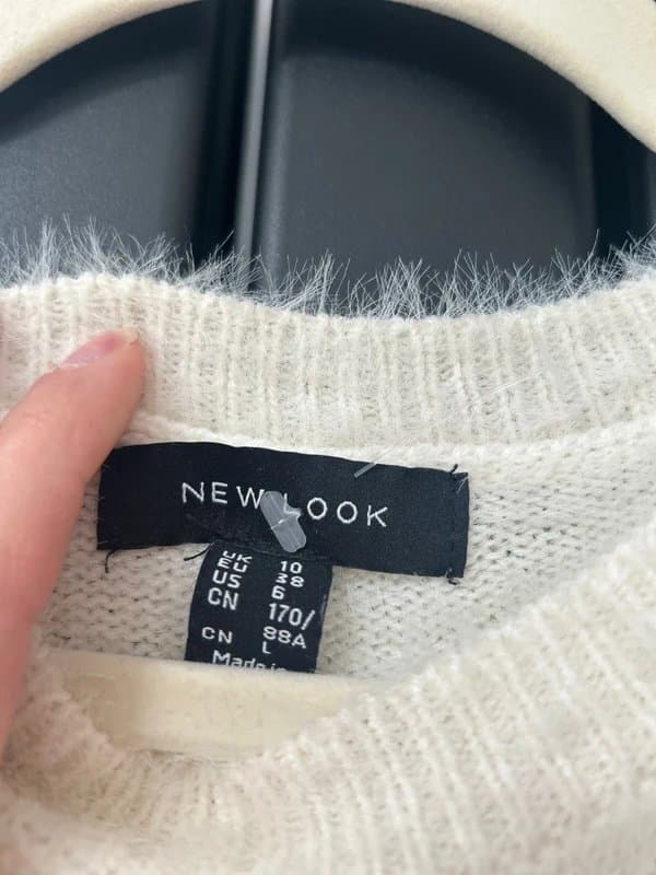 New Look Cherry fluffy knit vest