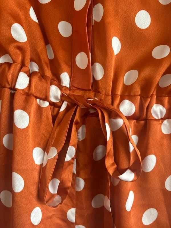 Glamorous Orange polka dot playsuit