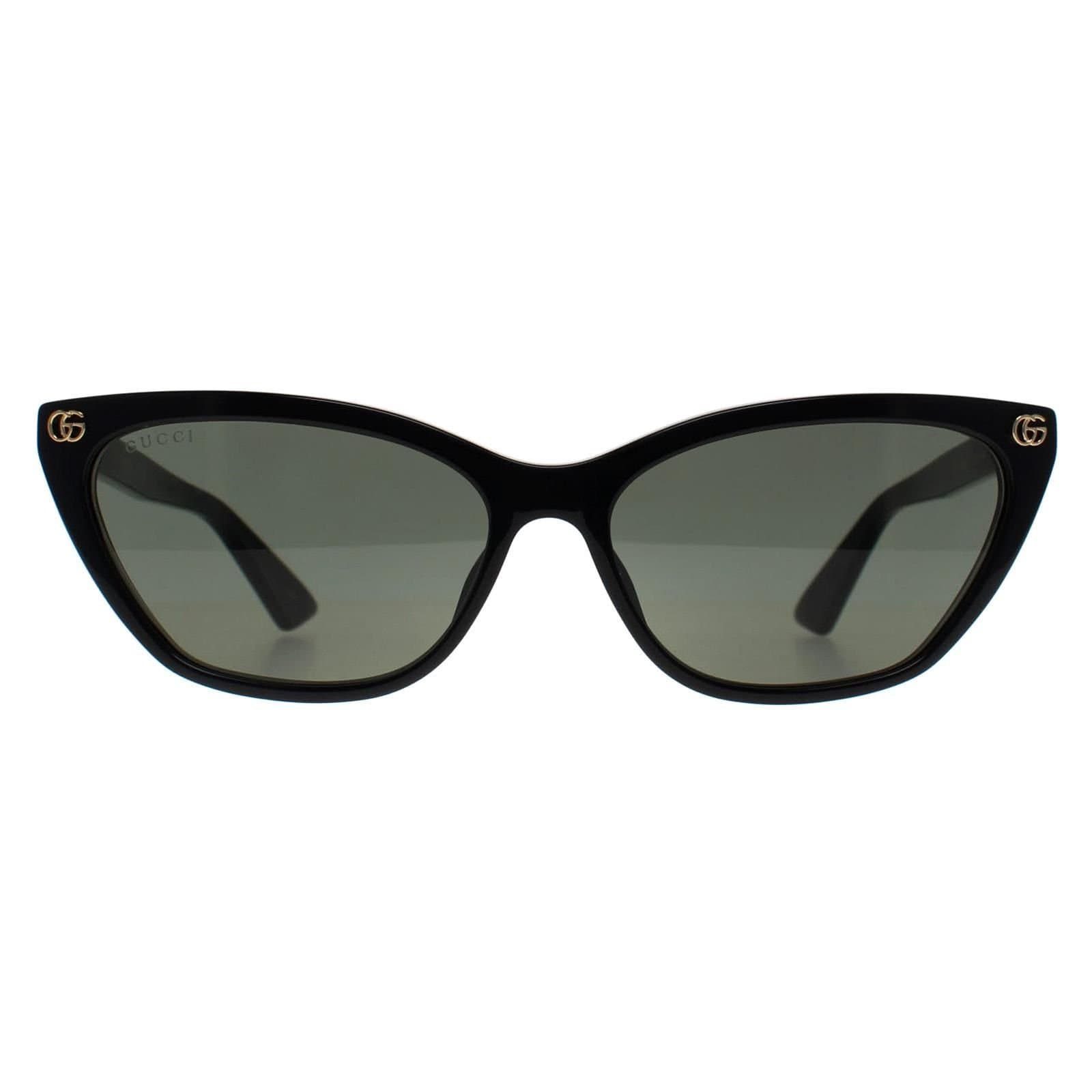 Gucci Gucci Women's Cat Eye Shiny Black Grey GG1815S