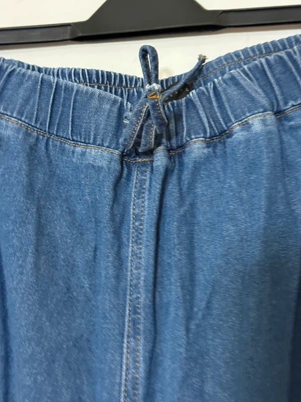 ASOS Design ASOS denim wide leg jeans denim trousers pull on uk L 16 18