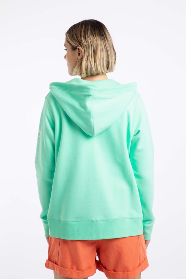 Weird Fish Weird Fish Women's Cyra Graphic Full Zip Hoodie in Light Green - 3