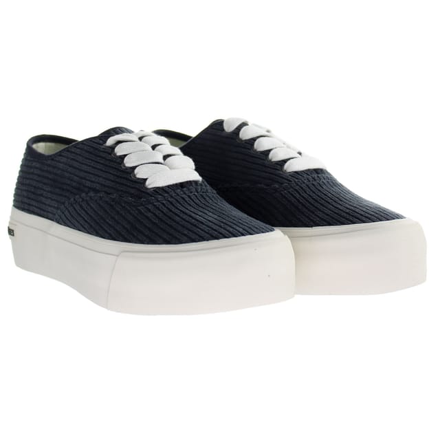 Seavees Seavees Women's Legend Night Corduroy Platfrom Sneaker Grey Trainers - 2