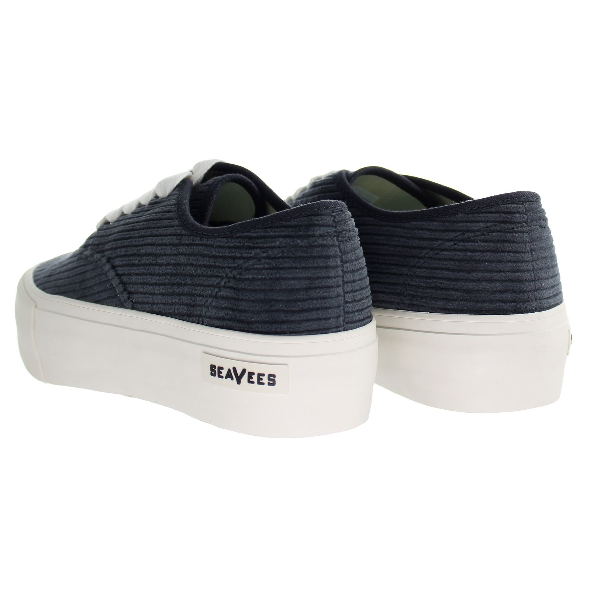 Seavees Seavees Women's Legend Night Corduroy Platfrom Sneaker Grey Trainers - 3