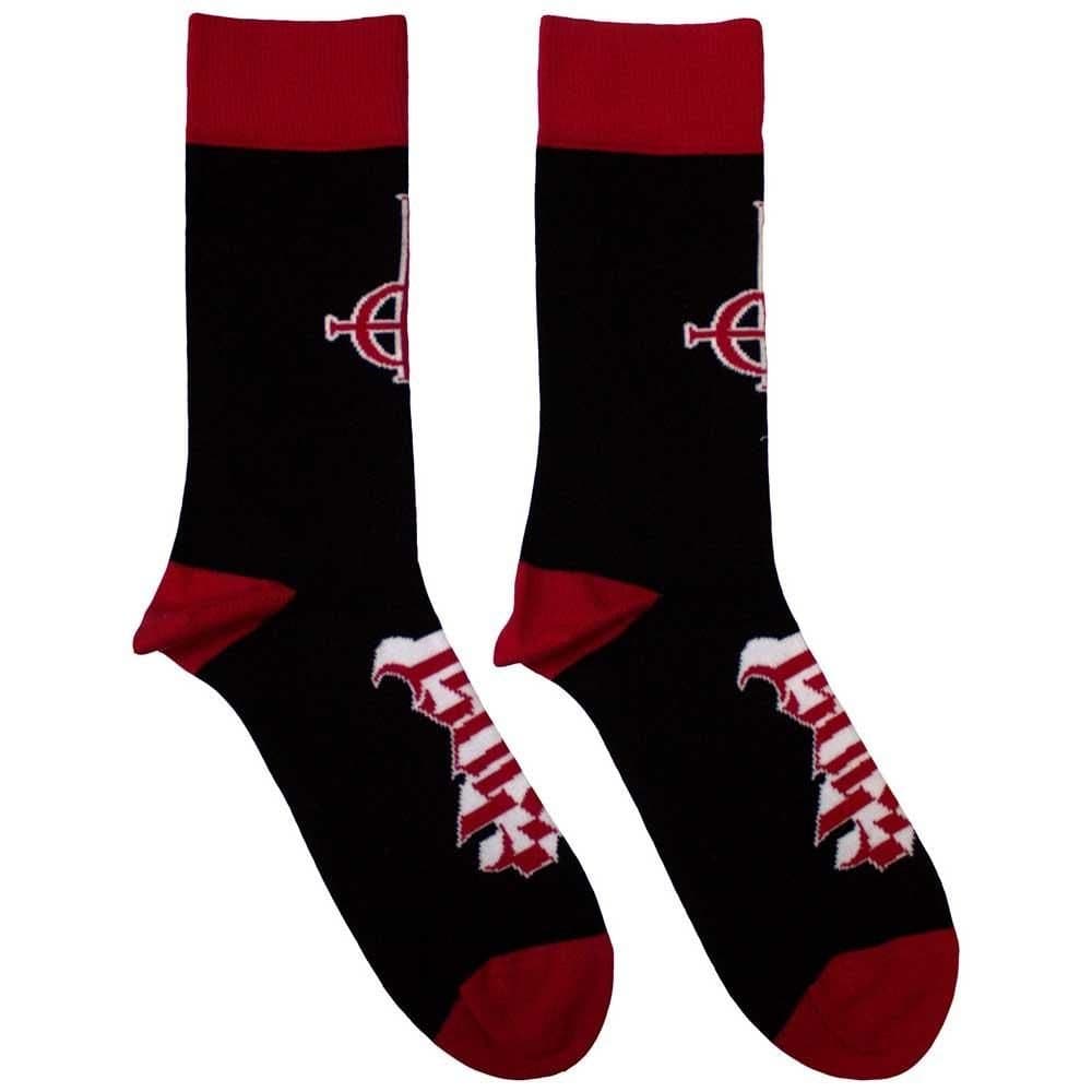 Ghost Ghost Men's Logo & Symbol Ankle Socks in Black
