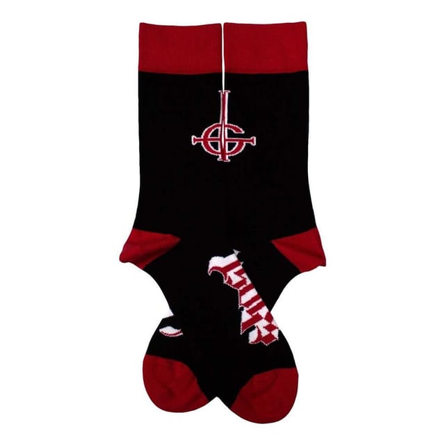 Ghost Ghost Men's Logo & Symbol Ankle Socks in Black - 2