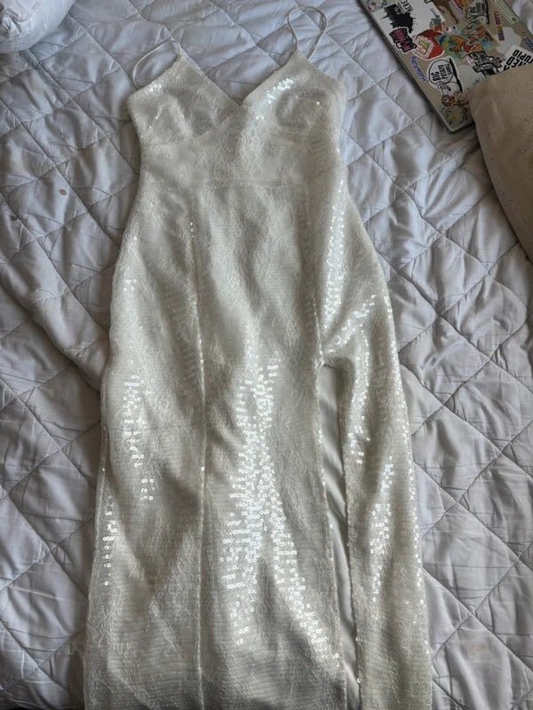 Bershka Bershka white sequin dress - 1