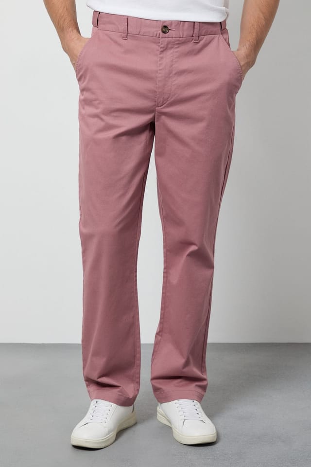Maine Maine Men's Pink Premium Chino Trousers - 2